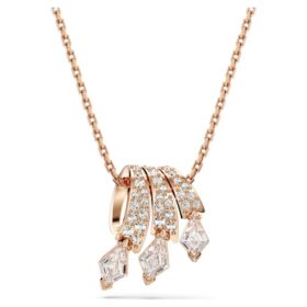 Dragon & Phoenix Pendant Dragon’s Claw, White, Rose Gold-Tone Plated Dragon & Phoenix Pendant Dragon’s Claw, White, Rose Gold-Tone Plated