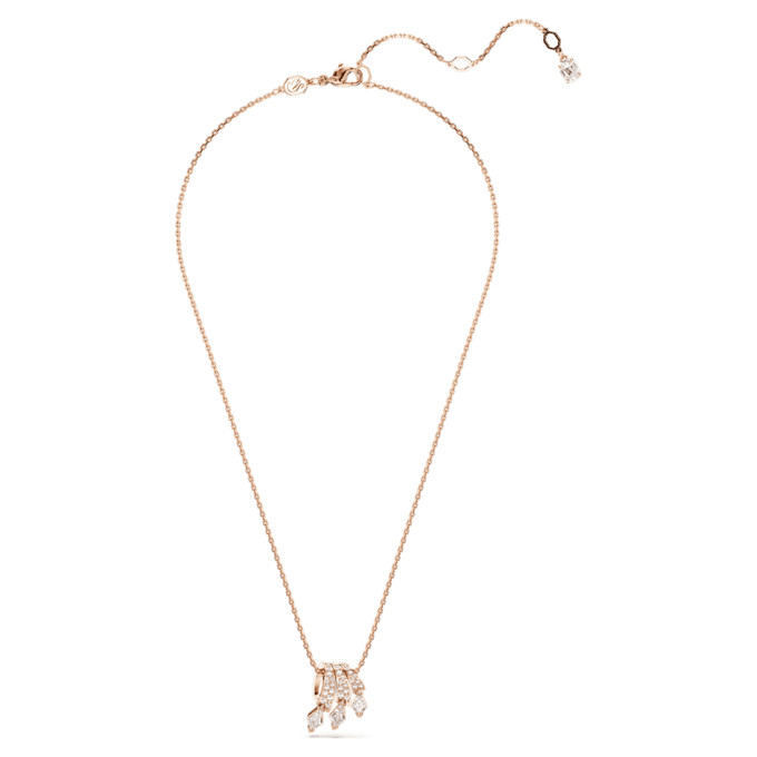 Dragon & Phoenix Pendant Dragon’s Claw, White, Rose Gold-Tone Plated Dragon & Phoenix Pendant Dragon’s Claw, White, Rose Gold-Tone Plated
