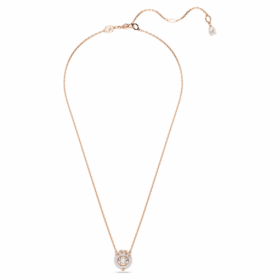 Dragon & Phoenix Pendant Dragon’s Claw, White, Rose Gold-Tone Plated