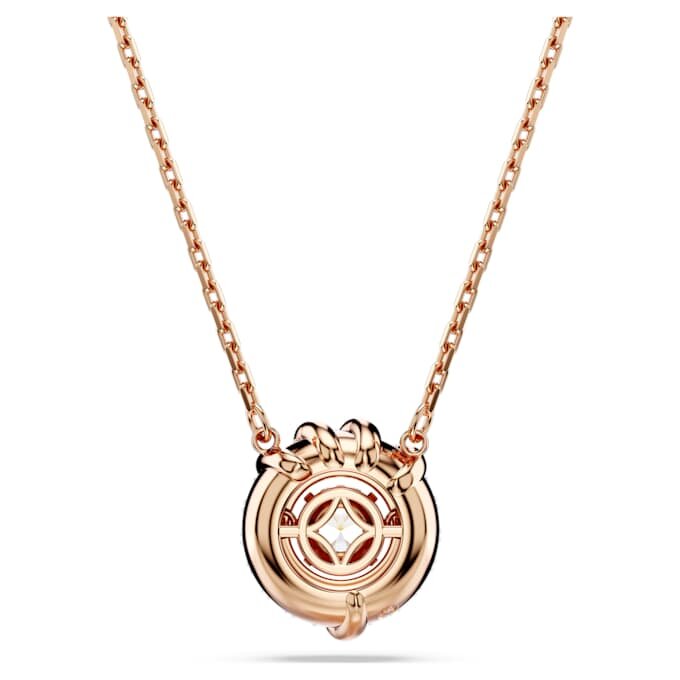 Dragon & Phoenix Pendant Dragon’s Claw, White, Rose Gold-Tone Plated Dragon & Phoenix Pendant Dragon’s Claw, White, Rose Gold-Tone Plated