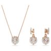 Dragon & Phoenix Set Dragon’s Claw, White, Rose Gold-Tone Plated