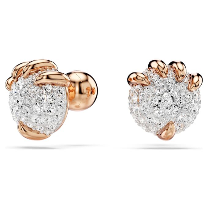 Dragon & Phoenix Stud Earrings Dragon’s Claw, White, Rose Gold-Tone Plated Dragon & Phoenix Stud Earrings Dragon’s Claw, White, Rose Gold-Tone Plated