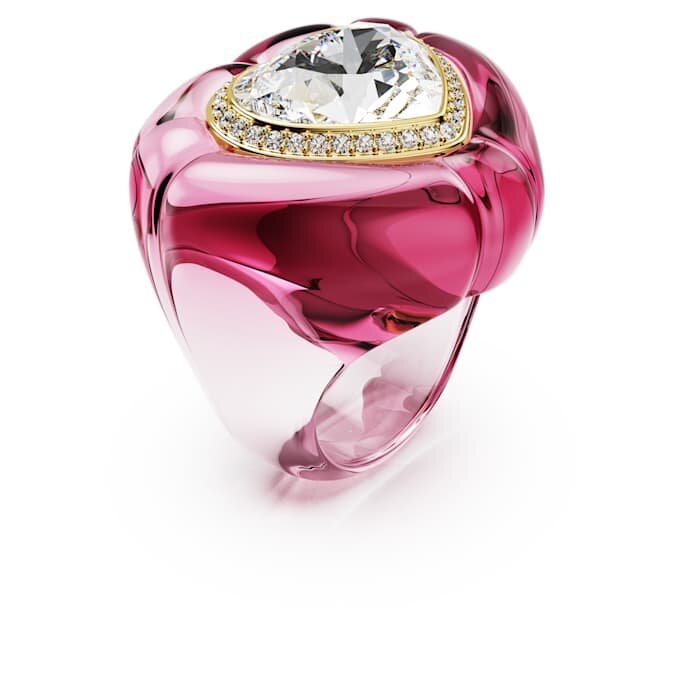Dulcis Cocktail Ring Heart Cut, Pavé, Heart, Pink Dulcis Cocktail Ring Heart Cut, Pavé, Heart, Pink