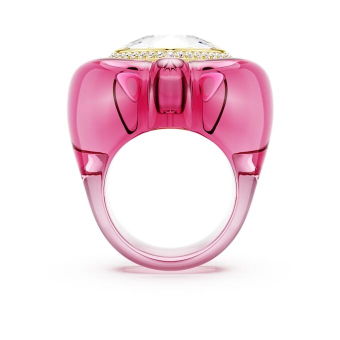Dulcis Cocktail Ring Heart Cut, Pavé, Heart, Pink Dulcis Cocktail Ring Heart Cut, Pavé, Heart, Pink
