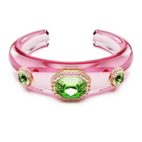 Dulcis Cuff Mixed Cuts, Multicolored, Gold-Tone Plated