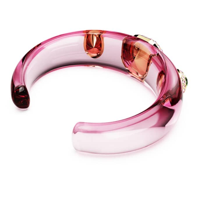 Dulcis Cuff Mixed Cuts, Multicolored, Gold-Tone Plated Dulcis Cuff Mixed Cuts, Multicolored, Gold-Tone Plated
