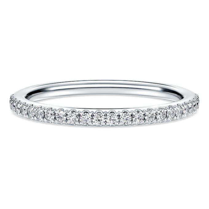 Eternity Band Ring Lab-Grown Diamonds 0.2 Ct Tw, Round Shape, 14K White Gold Eternity Band Ring Lab-Grown Diamonds 0.2 Ct Tw, Round Shape, 14K White Gold