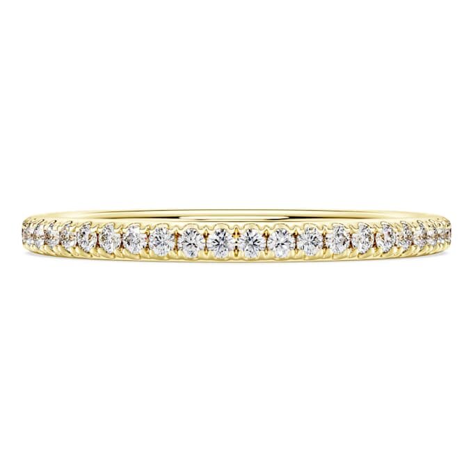Eternity Band Ring Lab-Grown Diamonds 0.2 Ct Tw, Round Shape, 14K Yellow Gold Eternity Band Ring Lab-Grown Diamonds 0.2 Ct Tw, Round Shape, 14K Yellow Gold