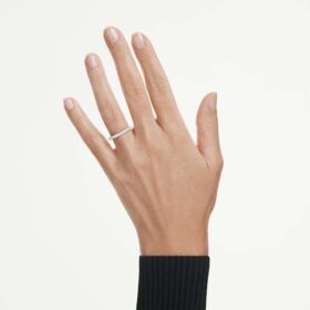 Eternity Band Ring Lab-Grown Diamonds 0.4 Ct Tw, Round Shape, 14K White Gold