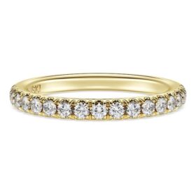 Eternity Band Ring Lab-Grown Diamonds 0.4 Ct Tw, Round Shape, 14K Yellow Gold