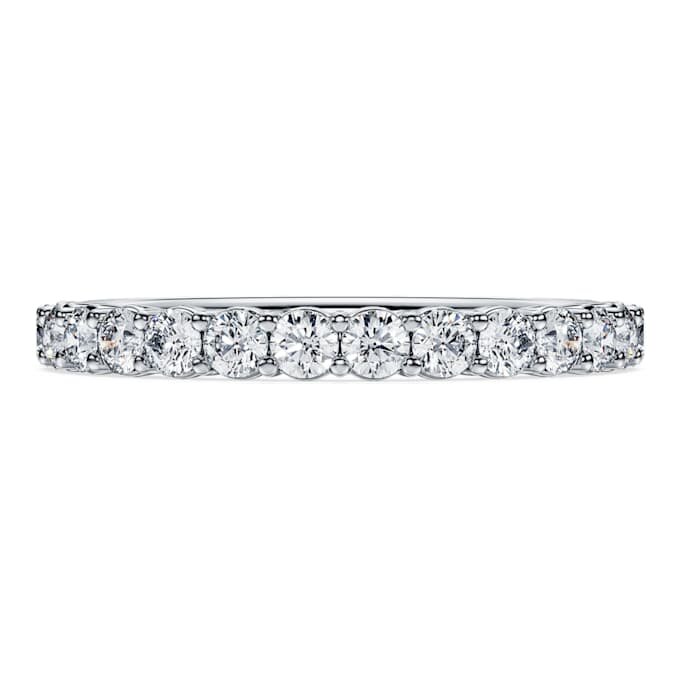 Eternity Band Ring Lab-Grown Diamonds 0.5 Ct Tw, Round Shape, 14K White Gold Eternity Band Ring Lab-Grown Diamonds 0.5 Ct Tw, Round Shape, 14K White Gold