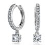Eternity Drop Earrings Lab-Grown Diamonds 0.7 Ct Tw, Round Shape, 14K White Gold Eternity Drop Earrings Lab-Grown Diamonds 0.7 Ct Tw, Round Shape, 14K White Gold