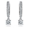Eternity Drop Earrings Lab-Grown Diamonds 0.7 Ct Tw, Round Shape, 14K White Gold Eternity Drop Earrings Lab-Grown Diamonds 0.7 Ct Tw, Round Shape, 14K White Gold