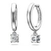 Eternity Drop Earrings Lab-Grown Diamonds 0.7 Ct Tw, Round Shape, 14K White Gold Eternity Drop Earrings Lab-Grown Diamonds 0.7 Ct Tw, Round Shape, 14K White Gold