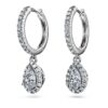 Eternity Drop Earrings Lab-Grown Diamonds 1.25 Ct Tw, Pear Shape, 14K White Gold Eternity Drop Earrings Lab-Grown Diamonds 1.25 Ct Tw, Pear Shape, 14K White Gold