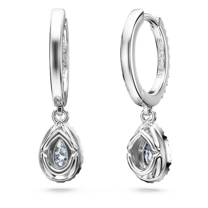 Eternity Drop Earrings Lab-Grown Diamonds 1.25 Ct Tw, Pear Shape, 14K White Gold Eternity Drop Earrings Lab-Grown Diamonds 1.25 Ct Tw, Pear Shape, 14K White Gold