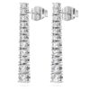 Eternity Drop Earrings Lab-Grown Diamonds 1.3 Ct Tw, Round Shape, 14K White Gold Eternity Drop Earrings Lab-Grown Diamonds 1.3 Ct Tw, Round Shape, 14K White Gold