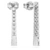 Eternity Drop Earrings Lab-Grown Diamonds 1.3 Ct Tw, Round Shape, 14K White Gold Eternity Drop Earrings Lab-Grown Diamonds 1.3 Ct Tw, Round Shape, 14K White Gold