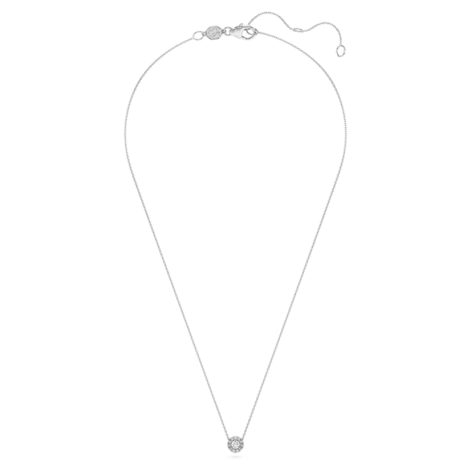 Eternity Halo Solitaire Pendant Lab-Grown Diamonds 0.23 Ct Tw, Round Shape, Sterling Silver Eternity Halo Solitaire Pendant Lab-Grown Diamonds 0.23 Ct Tw, Round Shape, Sterling Silver
