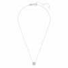 Eternity Halo Solitaire Pendant Lab-Grown Diamonds 0.59 Ct Tw, Round Shape, 14K White Gold Eternity Halo Solitaire Pendant Lab-Grown Diamonds 0.59 Ct Tw, Round Shape, 14K White Gold