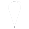 Eternity Halo Solitaire Pendant Lab-Grown Diamonds 1 Ct Tw, Pear Shape, 14K White Gold Eternity Halo Solitaire Pendant Lab-Grown Diamonds 1 Ct Tw, Pear Shape, 14K White Gold