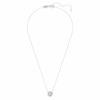 Eternity Halo Solitaire Pendant Lab-Grown Diamonds 1 Ct Tw, Round Shape, 14K White Gold Eternity Halo Solitaire Pendant Lab-Grown Diamonds 1 Ct Tw, Round Shape, 14K White Gold