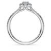 Eternity Halo Solitaire Ring Lab-Grown Diamonds 0.45 Ct Tw, Round Shape, Sterling Silver Eternity Halo Solitaire Ring Lab-Grown Diamonds 0.45 Ct Tw, Round Shape, Sterling Silver