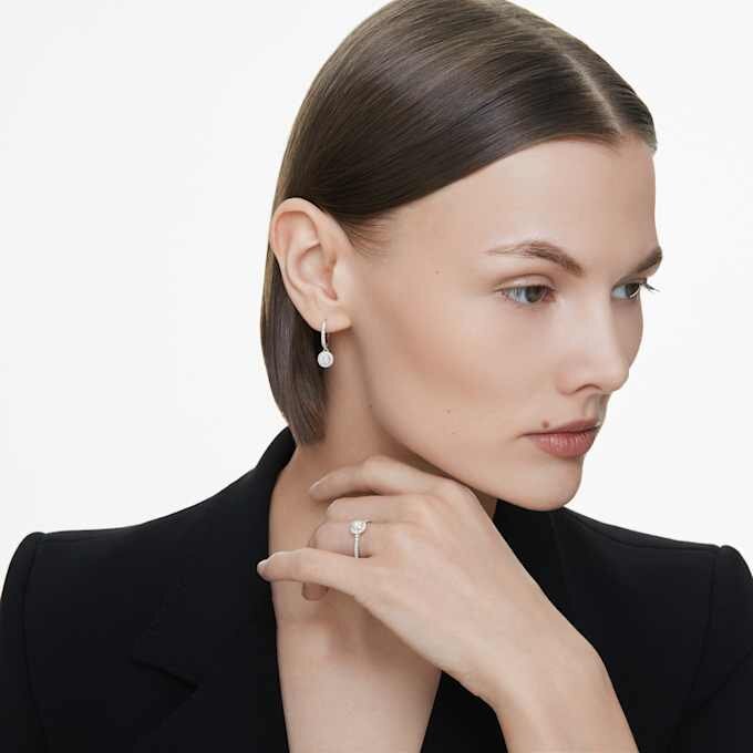 Eternity Halo Solitaire Ring Lab-Grown Diamonds 0.8 Ct Tw, Round Shape, 14K White Gold Eternity Halo Solitaire Ring Lab-Grown Diamonds 0.8 Ct Tw, Round Shape, 14K White Gold