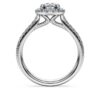Eternity Halo Solitaire Ring Lab-Grown Diamonds 1.33 Ct Tw, Round Shape, 14K White Gold Eternity Halo Solitaire Ring Lab-Grown Diamonds 1.33 Ct Tw, Round Shape, 14K White Gold