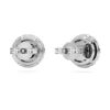 Eternity Halo Stud Earrings Lab-Grown Diamonds 2 Ct Tw, Round Shape, 14K White Gold Eternity Halo Stud Earrings Lab-Grown Diamonds 2 Ct Tw, Round Shape, 14K White Gold
