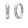 Eternity Hoop Earrings Lab-Grown Diamonds 0.1 Ct Tw, Round Shape, Small, 14K White Gold Eternity Hoop Earrings Lab-Grown Diamonds 0.1 Ct Tw, Round Shape, Small, 14K White Gold