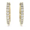 Eternity Hoop Earrings Lab-Grown Diamonds 0.5 Ct Tw, Round Shape, 14K Yellow Gold Eternity Hoop Earrings Lab-Grown Diamonds 0.5 Ct Tw, Round Shape, 14K Yellow Gold