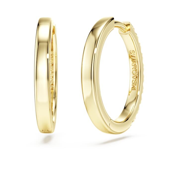 Eternity Hoop Earrings Lab-Grown Diamonds 0.5 Ct Tw, Round Shape, 14K Yellow Gold Eternity Hoop Earrings Lab-Grown Diamonds 0.5 Ct Tw, Round Shape, 14K Yellow Gold
