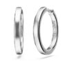 Eternity Hoop Earrings Lab-Grown Diamonds 0.56 Ct Tw, Round Shape, Sterling Silver Eternity Hoop Earrings Lab-Grown Diamonds 0.56 Ct Tw, Round Shape, Sterling Silver