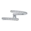 Eternity Open Band Ring Lab-Grown Diamonds 0.2 Ct Tw, Round Shape, 14K White Gold Eternity Open Band Ring Lab-Grown Diamonds 0.2 Ct Tw, Round Shape, 14K White Gold