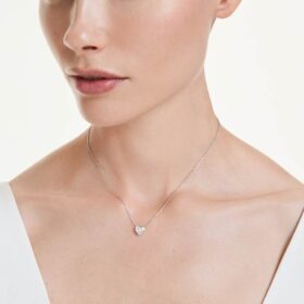 Eternity Pendant Lab-Grown Diamonds 0.5 Ct Tw, Heart Shape, Sterling Silver Eternity Pendant Lab-Grown Diamonds 0.5 Ct Tw, Heart Shape, Sterling Silver