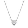 Eternity Pendant Lab-Grown Diamonds 0.5 Ct Tw, Heart Shape, Sterling Silver Eternity Pendant Lab-Grown Diamonds 0.5 Ct Tw, Heart Shape, Sterling Silver