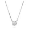 Eternity Pendant Lab-Grown Diamonds 0.5 Ct Tw, Round Shape, Sterling Silver