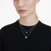 Eternity Solitaire Pendant Lab-Grown Diamonds 2 Ct Tw, Round Shape, 14K White Gold Eternity Solitaire Pendant Lab-Grown Diamonds 2 Ct Tw, Round Shape, 14K White Gold