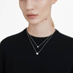 Eternity Solitaire Pendant Lab-Grown Diamonds 2 Ct Tw, Round Shape, 14K White Gold Eternity Solitaire Pendant Lab-Grown Diamonds 2 Ct Tw, Round Shape, 14K White Gold
