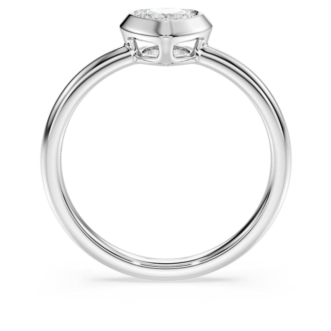 Eternity Solitaire Ring Lab-Grown Diamonds 0.5 Ct Tw, Heart Shape, Sterling Silver Eternity Solitaire Ring Lab-Grown Diamonds 0.5 Ct Tw, Heart Shape, Sterling Silver