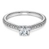 Eternity Solitaire Ring Lab-Grown Diamonds 0.7 Ct Tw, Round Shape, 14K White Gold Eternity Solitaire Ring Lab-Grown Diamonds 0.7 Ct Tw, Round Shape, 14K White Gold