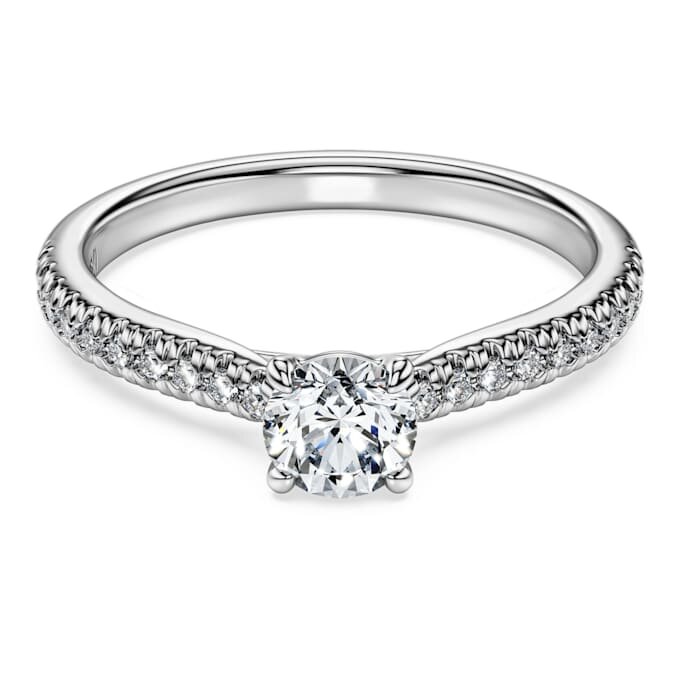 Eternity Solitaire Ring Lab-Grown Diamonds 0.7 Ct Tw, Round Shape, 14K White Gold Eternity Solitaire Ring Lab-Grown Diamonds 0.7 Ct Tw, Round Shape, 14K White Gold