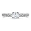 Eternity Solitaire Ring Lab-Grown Diamonds 0.7 Ct Tw, Round Shape, 14K White Gold Eternity Solitaire Ring Lab-Grown Diamonds 0.7 Ct Tw, Round Shape, 14K White Gold