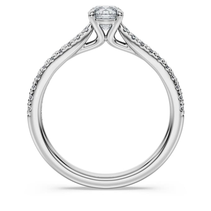 Eternity Solitaire Ring Lab-Grown Diamonds 0.7 Ct Tw, Round Shape, 14K White Gold Eternity Solitaire Ring Lab-Grown Diamonds 0.7 Ct Tw, Round Shape, 14K White Gold