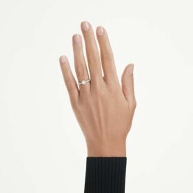 Eternity Solitaire Ring Lab-Grown Diamonds 1.2 Ct Tw, Round Shape, 14K White Gold Eternity Solitaire Ring Lab-Grown Diamonds 1.2 Ct Tw, Round Shape, 14K White Gold