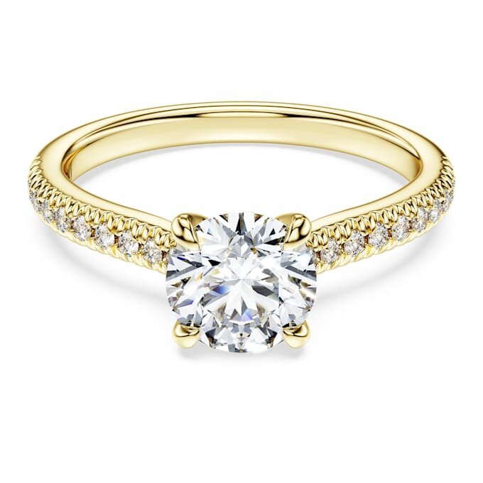 Eternity Solitaire Ring Lab-Grown Diamonds 1.2 Ct Tw, Round Shape, 14K Yellow Gold Eternity Solitaire Ring Lab-Grown Diamonds 1.2 Ct Tw, Round Shape, 14K Yellow Gold