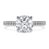 Eternity Solitaire Ring Lab-Grown Diamonds 1.7 Ct Tw, Round Shape, 14K White Gold Eternity Solitaire Ring Lab-Grown Diamonds 1.7 Ct Tw, Round Shape, 14K White Gold
