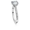 Eternity Solitaire Ring Lab-Grown Diamonds 1.7 Ct Tw, Round Shape, 14K White Gold Eternity Solitaire Ring Lab-Grown Diamonds 1.7 Ct Tw, Round Shape, 14K White Gold