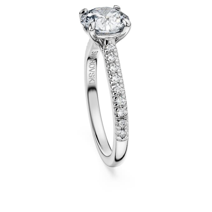 Eternity Solitaire Ring Lab-Grown Diamonds 1.7 Ct Tw, Round Shape, 14K White Gold Eternity Solitaire Ring Lab-Grown Diamonds 1.7 Ct Tw, Round Shape, 14K White Gold